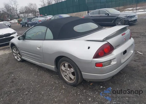 2001 Mitsubishi Eclipse Spyder Gt z USA, uszkodzony, nr VIN 4A3AE85H91E012538